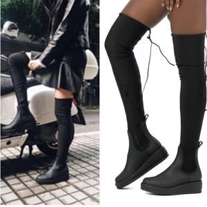 Jeffrey Campbell |Over-the-Knee Platform Rain Boots shoes  size 10